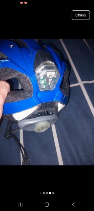 Casco bici Crivit regolabile con luci