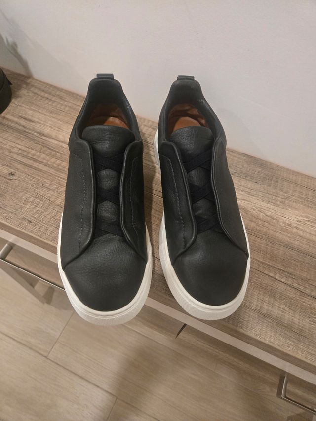 Zapatos Zegna Azul ,talla 8 Zegna