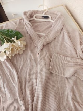 Cardigan H&M Beige Talla M/mujer