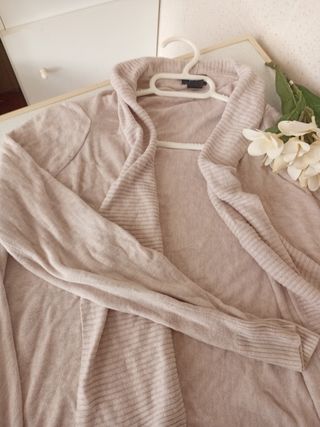 Cardigan H&M Beige Talla M/mujer