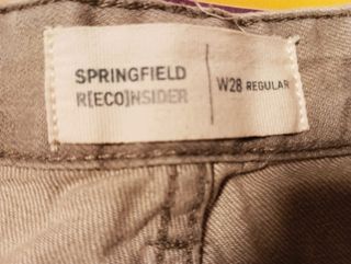 Pantalón corto vaquero gris Springfield