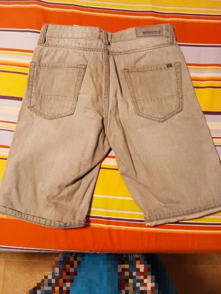 Pantalón corto vaquero gris Springfield
