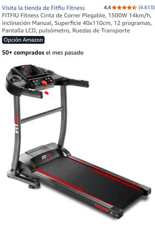Cinta de correr plegable FIT 1500W