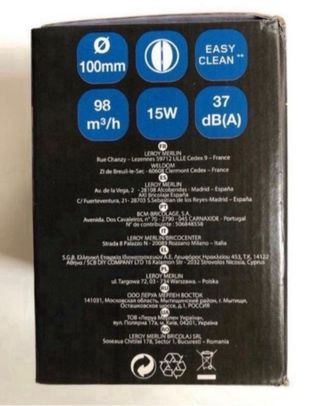 EXTRACTOR DE AIRE 100mm