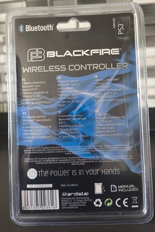 Mando Inalámbrico Blackfire PS3 Negro 