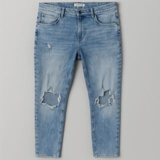Pantalón vaquero SikSilk desgastado azul