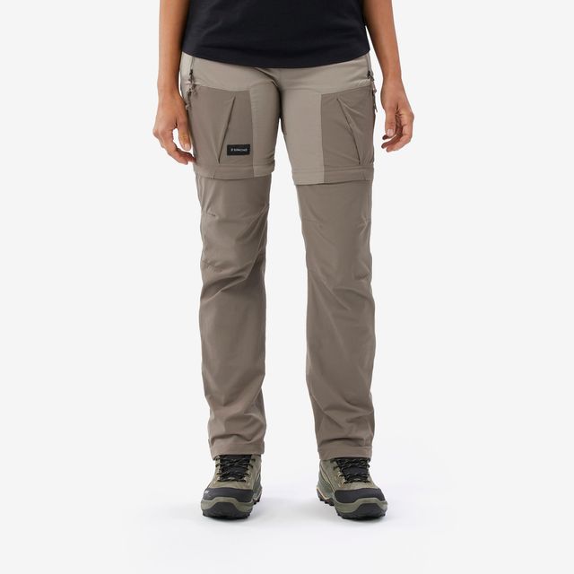 Pantalón desmontable de montaña y trekking Mujer Forclaz