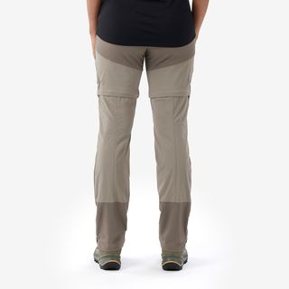 Pantalón desmontable de montaña y trekking Mujer Forclaz