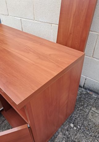 Mueble TV y balda pared madera