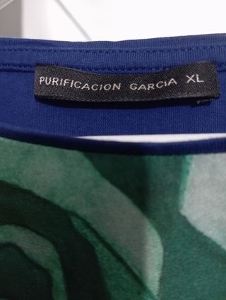 Blusa Purificación García Azul Talla XL