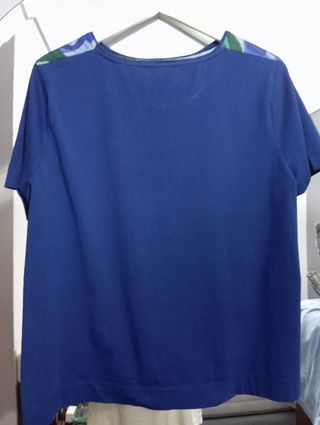 Blusa Purificación García Azul Talla XL