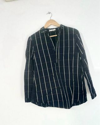 Camisa cuadros mujer talla M manga larga