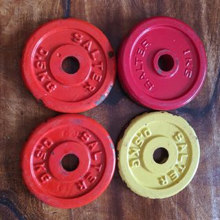 4 Pesas Salter Vintage 0.5kg y 1kg