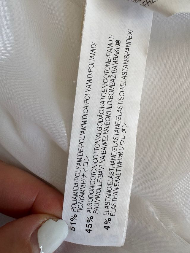 Chaqueta Zara Blanco Entretiempo talla L