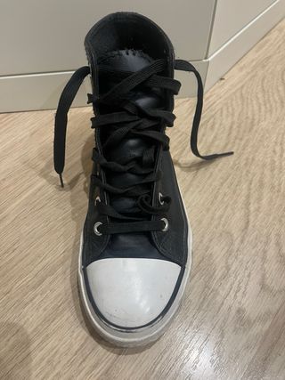 Botas Converse Cuero Negras