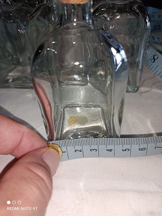 15 Tarros Cristal con tapón de Corcho