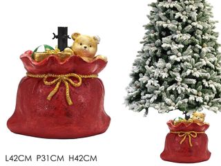 Base Albero Natale Orsetto Rosso