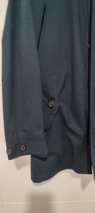 Gabardina hombre azul marino 