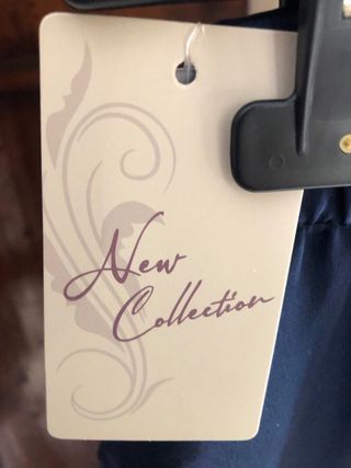 Gonna elegante blu annodata