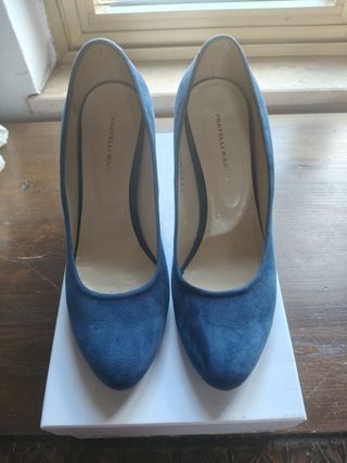 Décolleté donna Fratelli Karida blu