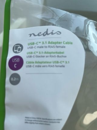 Adaptador USB-C a RJ45 Nuevo