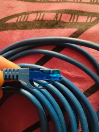 Cable de red Ethernet azul 5m