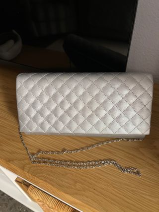Bolso Clutch Plateado