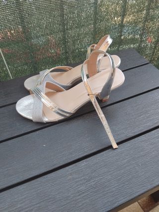 Scarpe eleganti donna argento