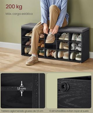 Banco zapatero recibidor - Songmics