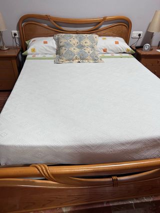 Cama 135x180 + Colchón + Somier láminas 