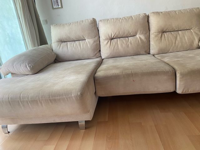 Sofá Chaise Longue Beige Sofas Valencia