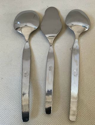 Set 3 Cucchiai Acciaio Inox Decorati