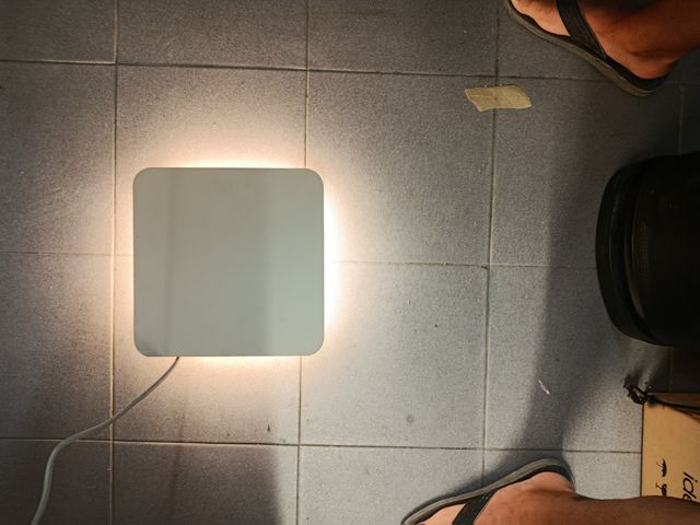 Aplique de pared moderno, de escayola, led