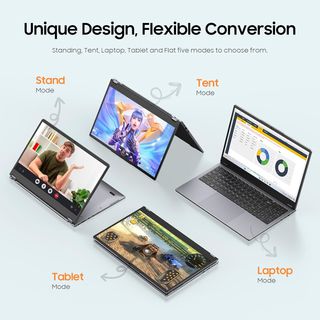 ☆ Portátil convertible táctil de 15,6 pulgadas