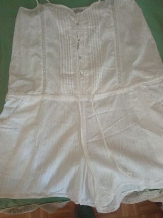 Mono corto blanco talla L