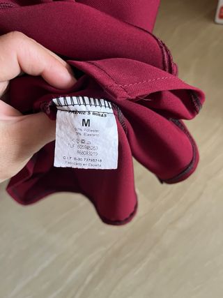 Vestido de fiesta burdeos