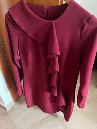 Vestido de fiesta burdeos