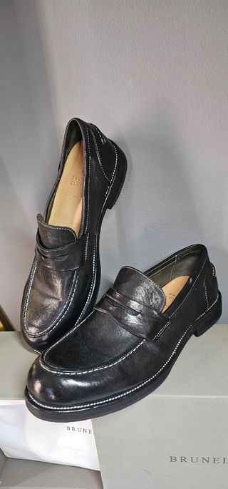 Mocassini uomo in pelle nera
