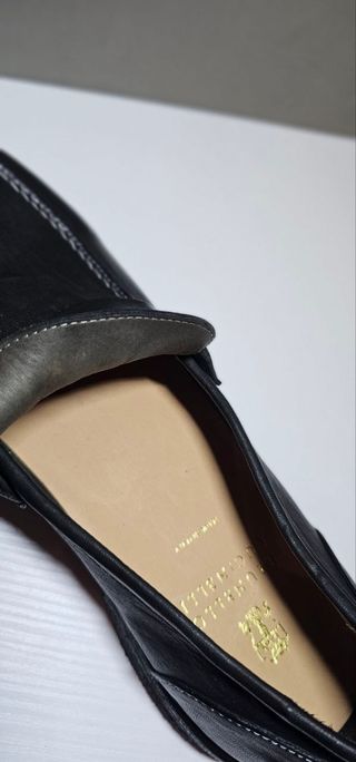 Mocassini uomo in pelle nera