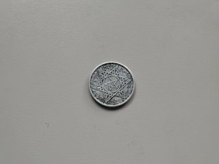 Moneda 100 francos antigua de plata Marruecos