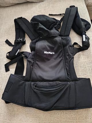 Mochila Porta Bebé Negra MixMart