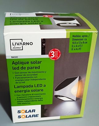 LAMPADA LED A ENERGIA SOLARE 