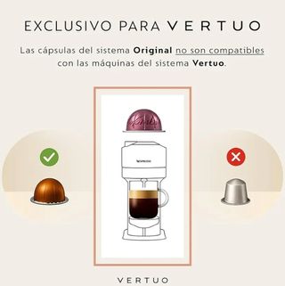 Cafetera Nespresso Vertuo Pop Negra