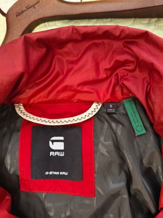 Chaqueta G-Star RAW Plumas Roja Talla S