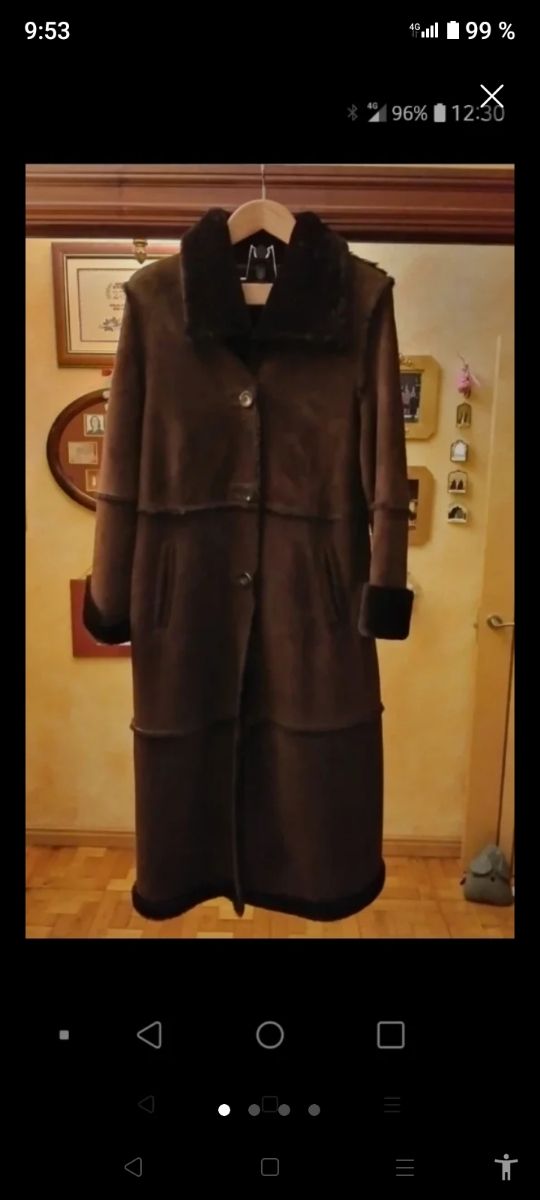 Cappotto lungo marrone