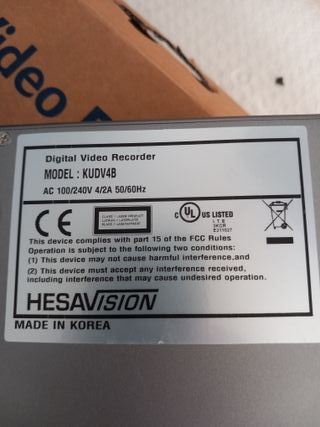 Registratore Video Digitale HESA KUDV4B
