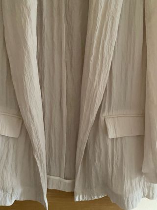Chaqueta Zara Mujer Blanca Ligera