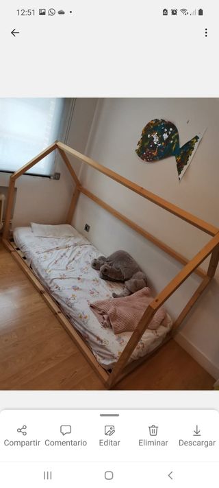 Cama Montessori Casita Madera