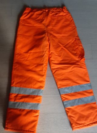 Pantaloni antinfortunistica invernali arancioni