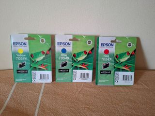 3 Cartuchos Tinta Epson T0544 T0549 T0547